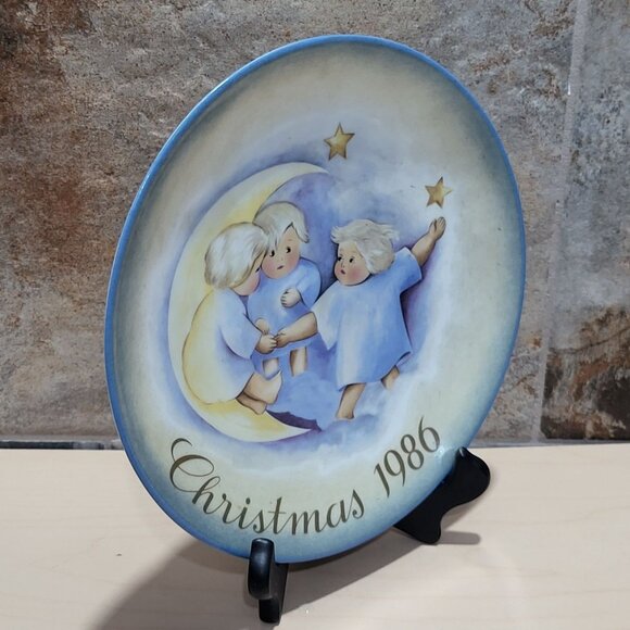 Schmid Hummel Christmas 1986 Tell The Heavens Decorative Wall Hanging Plate - Picture 8 of 11